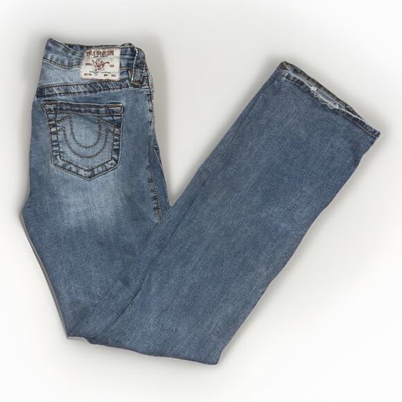 True Religion Becca Mid Rise Bootcut Jeans Women’s 28x34 Medium Wash Denim - Picture 1 of 9